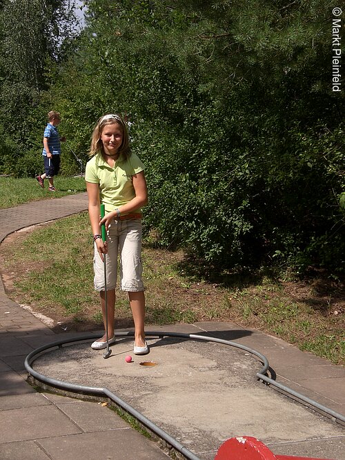 Minigolf in der Freizeit