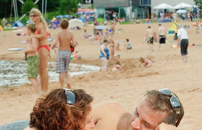 Pärchen am Strand