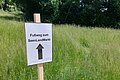 Beschilderung Fußweg